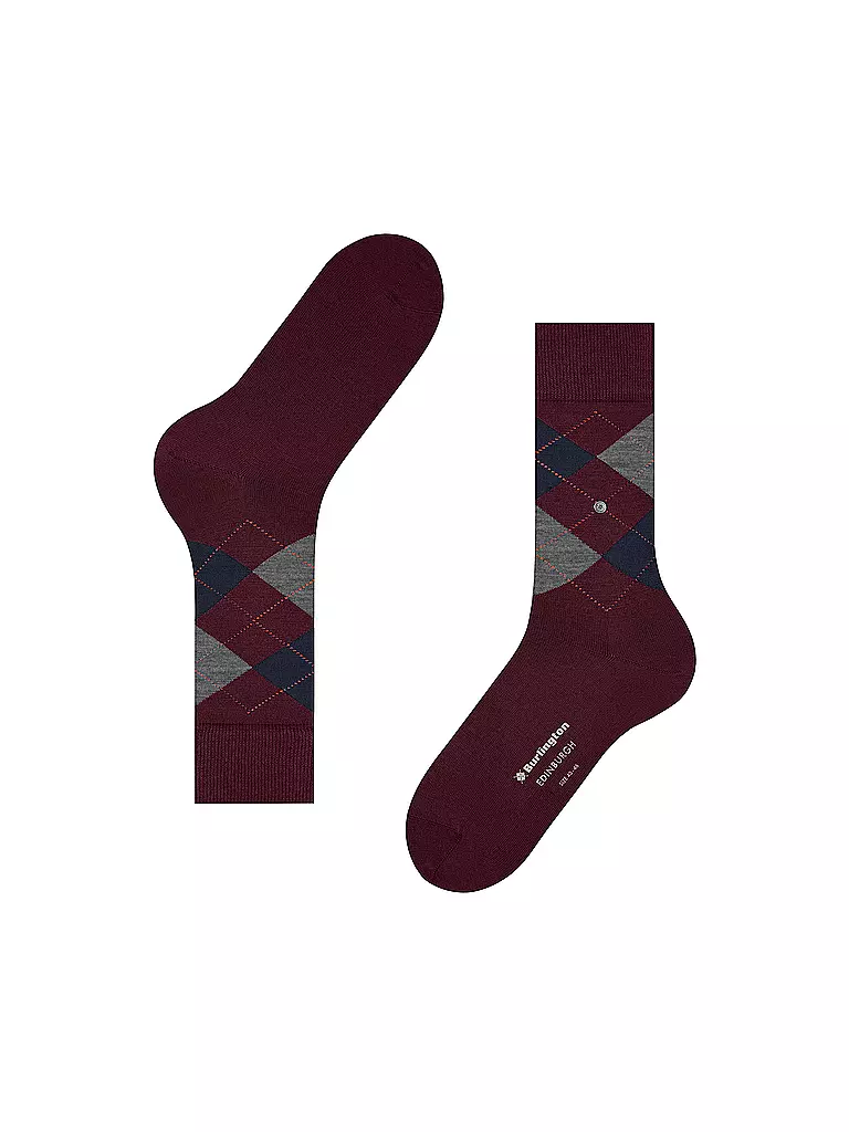 BURLINGTON | Calzini da uomo EDINBURGH 40-46 claret | 