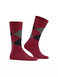 BURLINGTON | Herren Socken EDINBURGH blush | Rosso