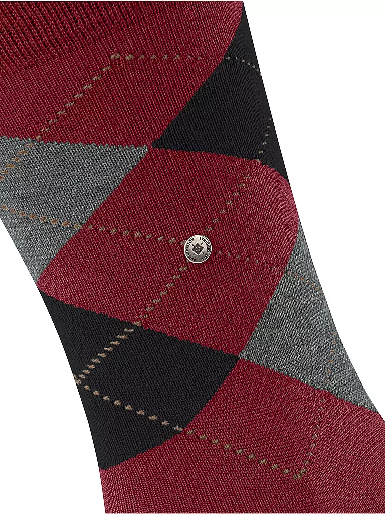 BURLINGTON | Calzini da uomo EDINBURGH 40-46 cranberry | 