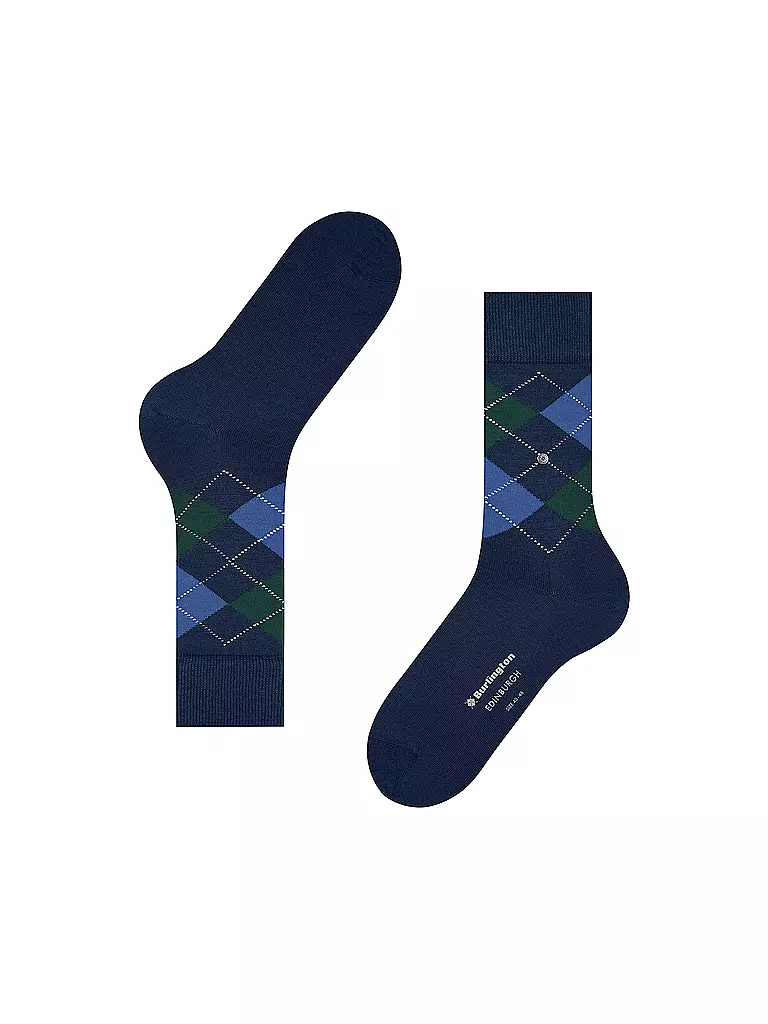 BURLINGTON | Calzini da uomo EDINBURGH 40-46 royal | Blu scuro