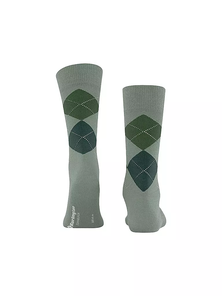 BURLINGTON | Calzini da uomo EDINBURGH 40-46 salvia | Verde chiaro