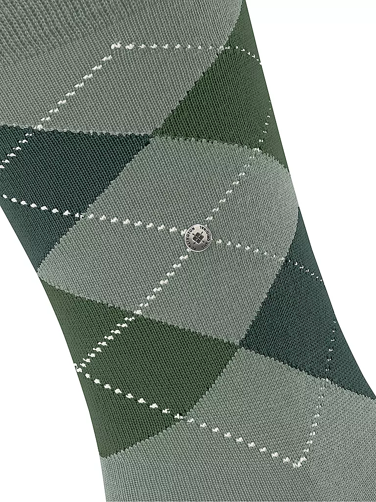 BURLINGTON | Calzini da uomo EDINBURGH 40-46 salvia | Verde chiaro
