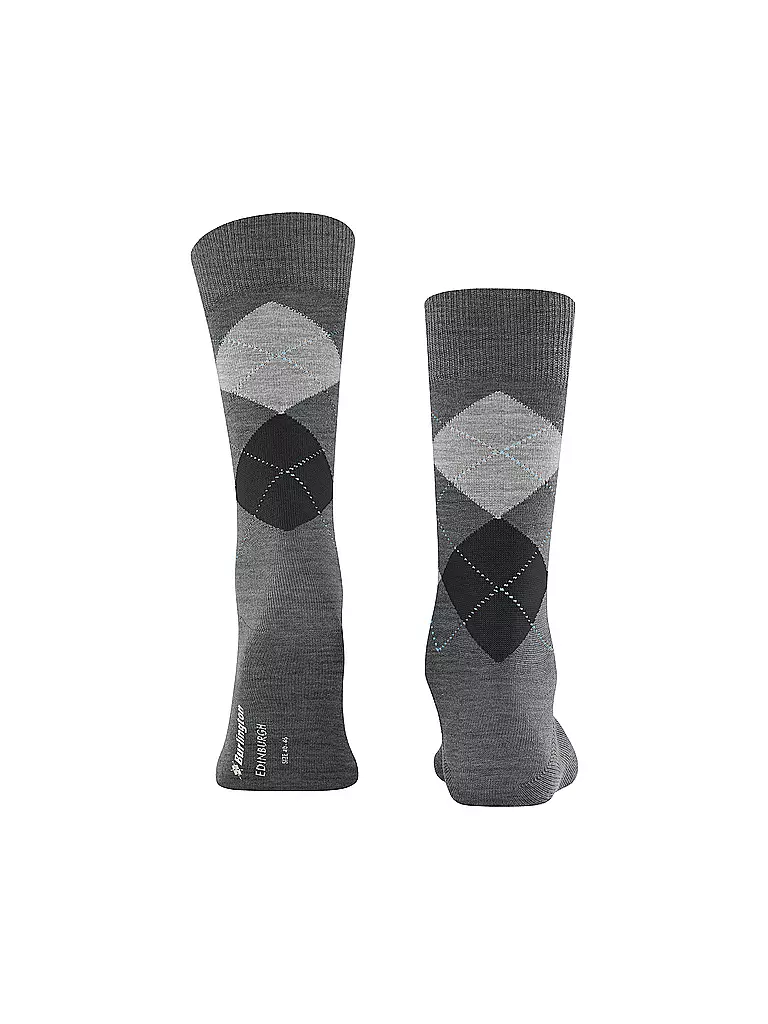 BURLINGTON | Calzini da uomo EDINBURGH asfalto mel | Grigio