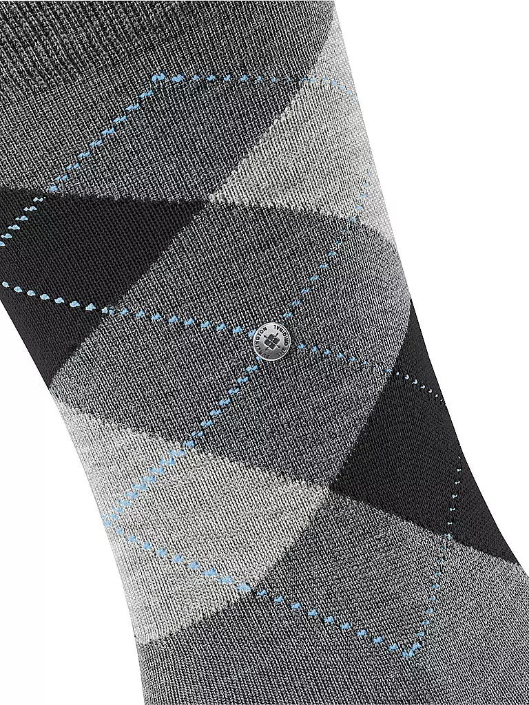 BURLINGTON | Calzini da uomo EDINBURGH asfalto mel | Grigio