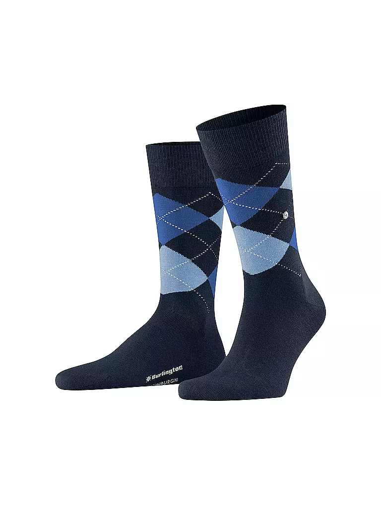 BURLINGTON | Calzini da uomo EDINBURGH blu navy | Blu scuro