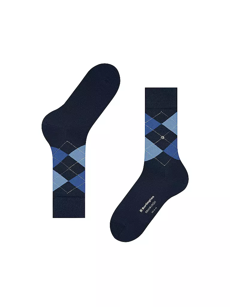 BURLINGTON | Calzini da uomo EDINBURGH blu navy | Blu scuro