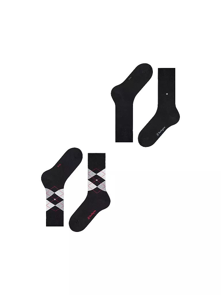 BURLINGTON | Calzini da uomo EVERYDAY, confezione da 2, taglia 40-46, nero |