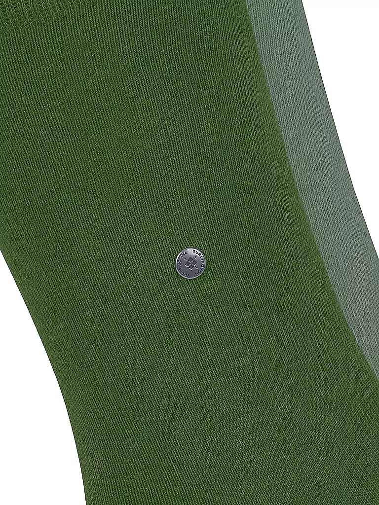 BURLINGTON | Calzini da uomo EVERYDAY, confezione da 2, taglia 40-46, verde abete | Verde