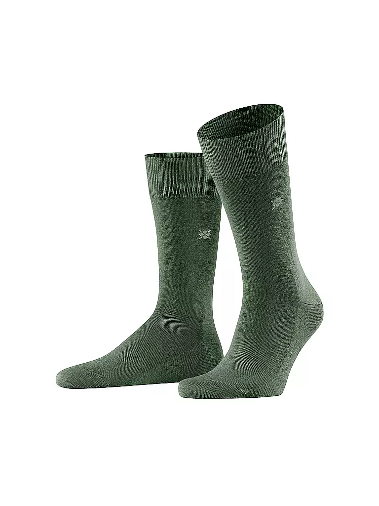 BURLINGTON | Calzini da uomo LEEDS 40-46 asparago | Verde scuro