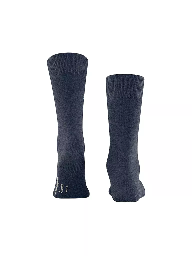 BURLINGTON | Calzini da uomo LEEDS 40-46 blu scuro melange | 
