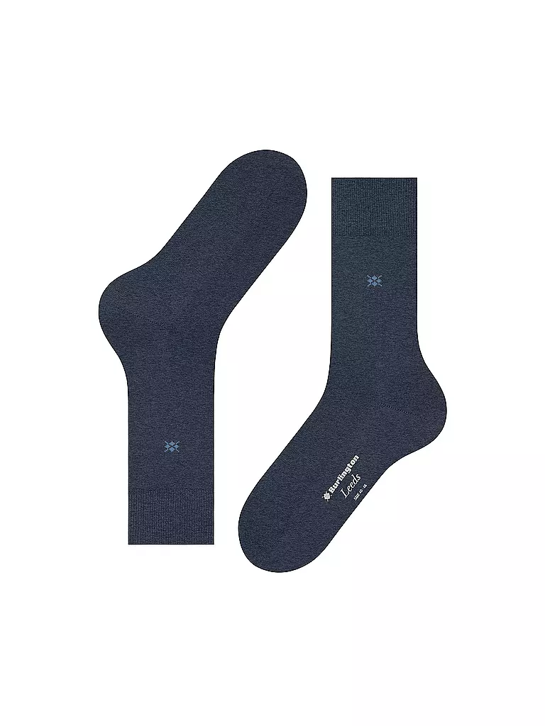 BURLINGTON | Calzini da uomo LEEDS 40-46 blu scuro melange | 