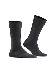 BURLINGTON | Herren Socken LEEDS 40-46 brown mel | Grigio