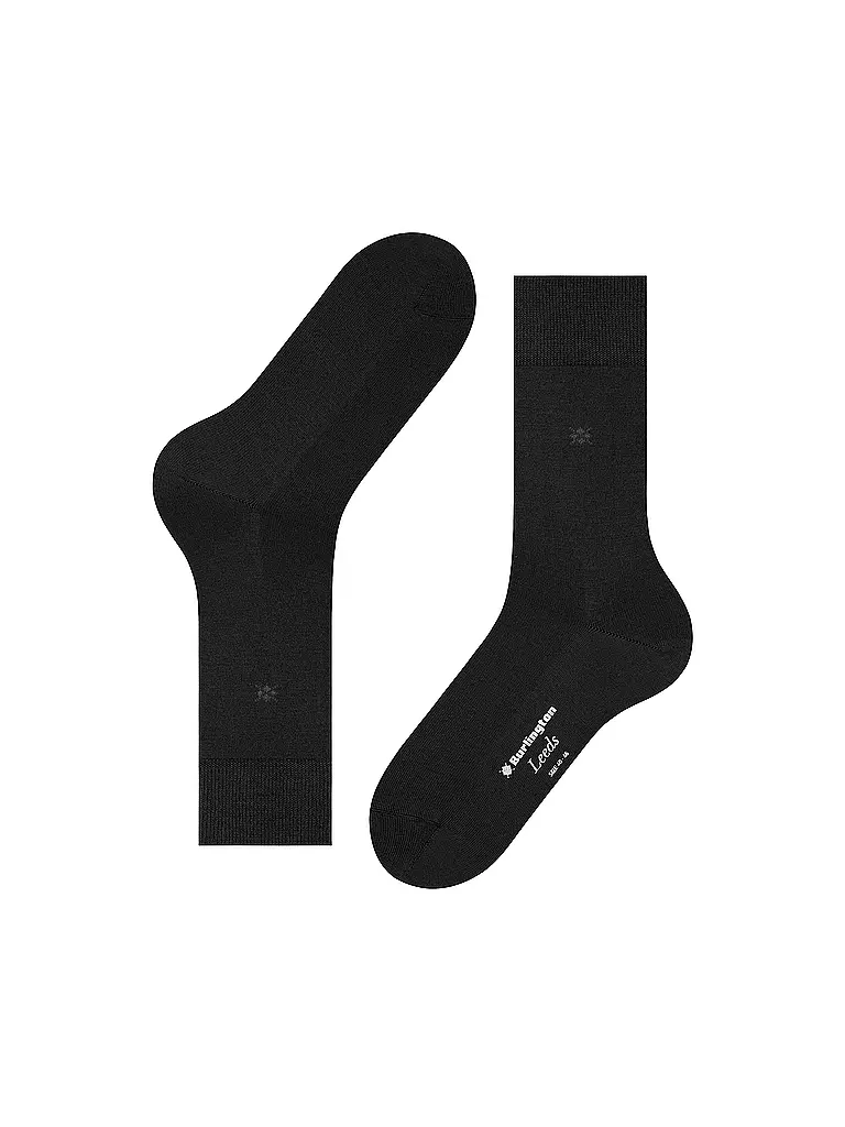 BURLINGTON | Calzini da uomo LEEDS neri | 