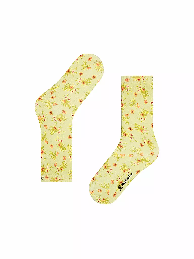 BURLINGTON | Calzini FLORAL ROMANCE 36-41 lemon | 