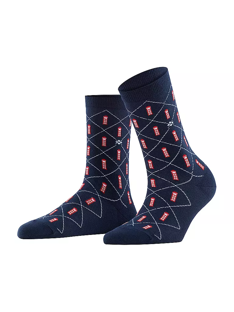 BURLINGTON | Calzini PHONE BOOTH marine | Blu scuro