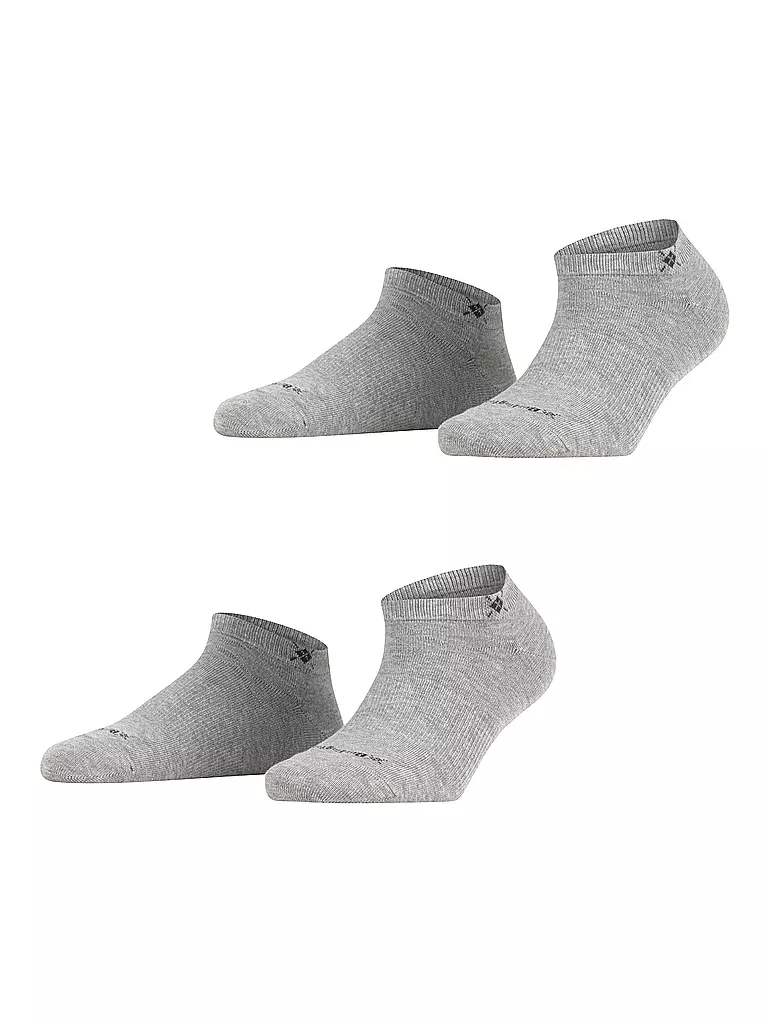 BURLINGTON | Calzini sneaker da donna, confezione da 2. EVERYDAY 36-41 grigio chiaro | Grigio chiaro