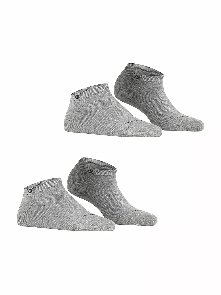 BURLINGTON | Calzini sneaker da donna, confezione da 2. EVERYDAY 36-41 grigio chiaro | 