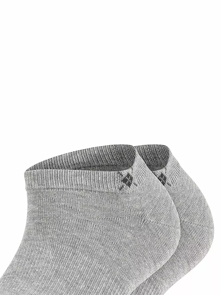 BURLINGTON | Calzini sneaker da donna, confezione da 2. EVERYDAY 36-41 grigio chiaro | 