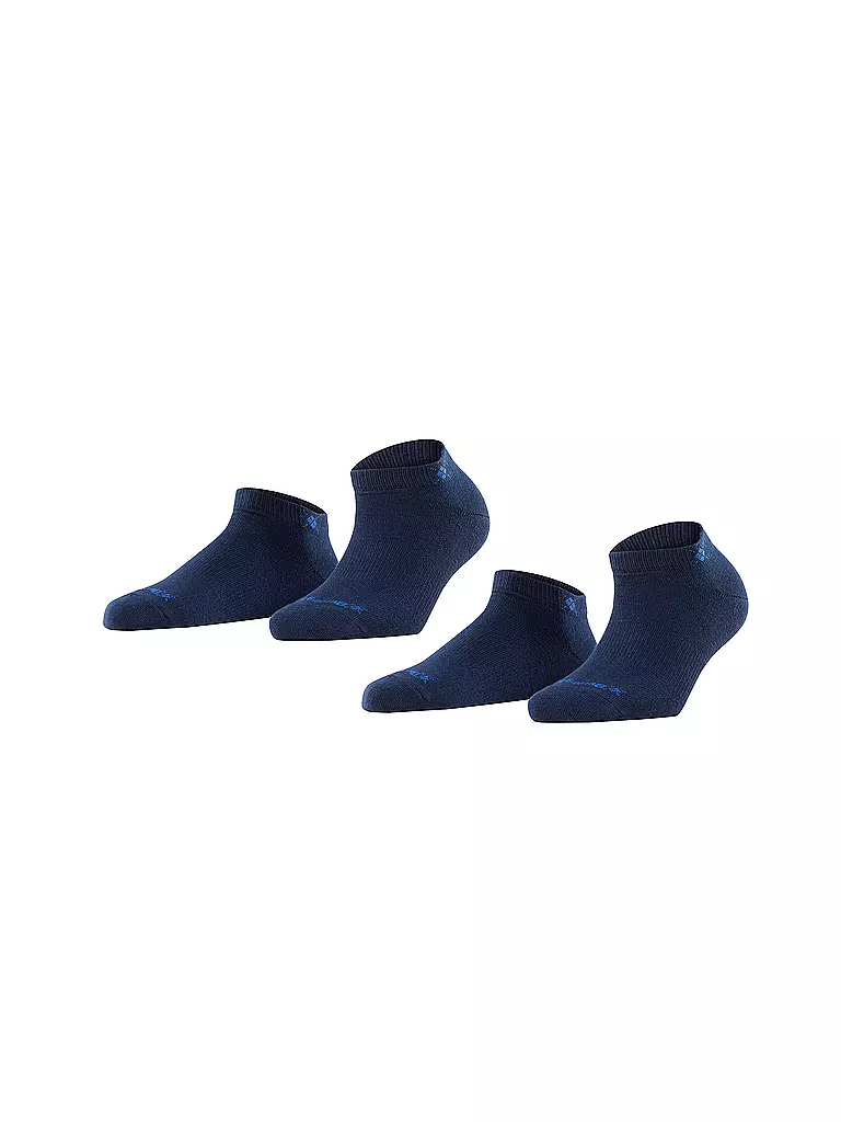 BURLINGTON | Calzini sneaker da donna confezione da 2 EVERYDAY 36-41 blu navy | Blu