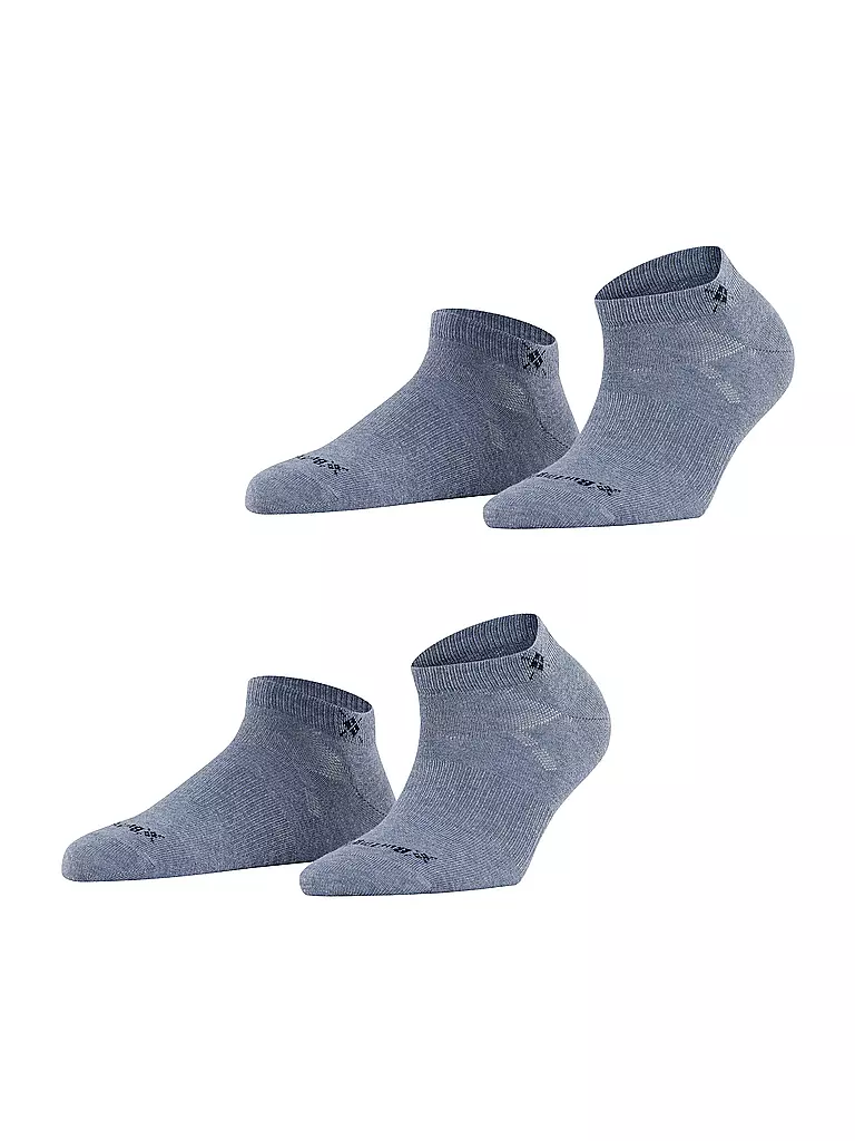 BURLINGTON | Calzini sneaker da donna confezione da 2 EVERYDAY 36-41 light jeans | Blu
