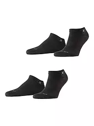 BURLINGTON | Calzini sneaker da uomo EVERYDAY, confezione da 2, 40-46, color sandstone | Nero