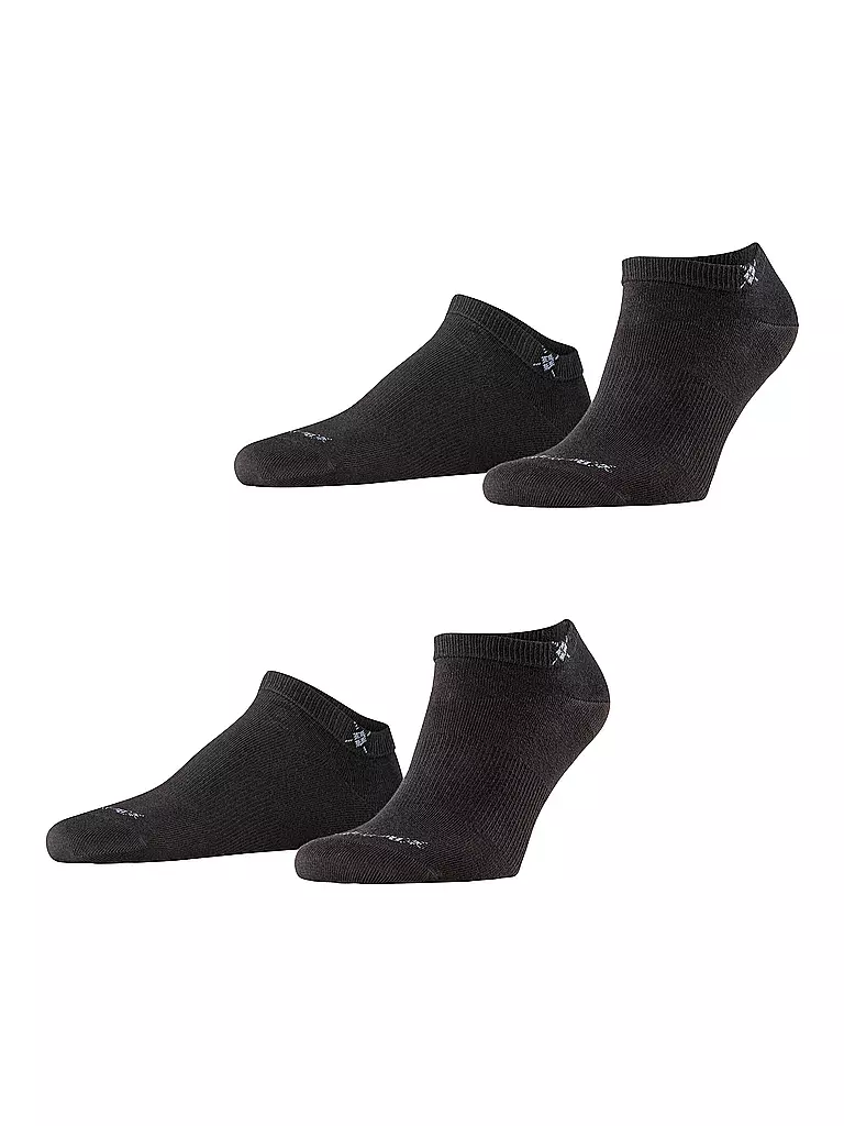 BURLINGTON | Calzini sneaker da uomo EVERYDAY, confezione da 2, 40-46, nero | Nero