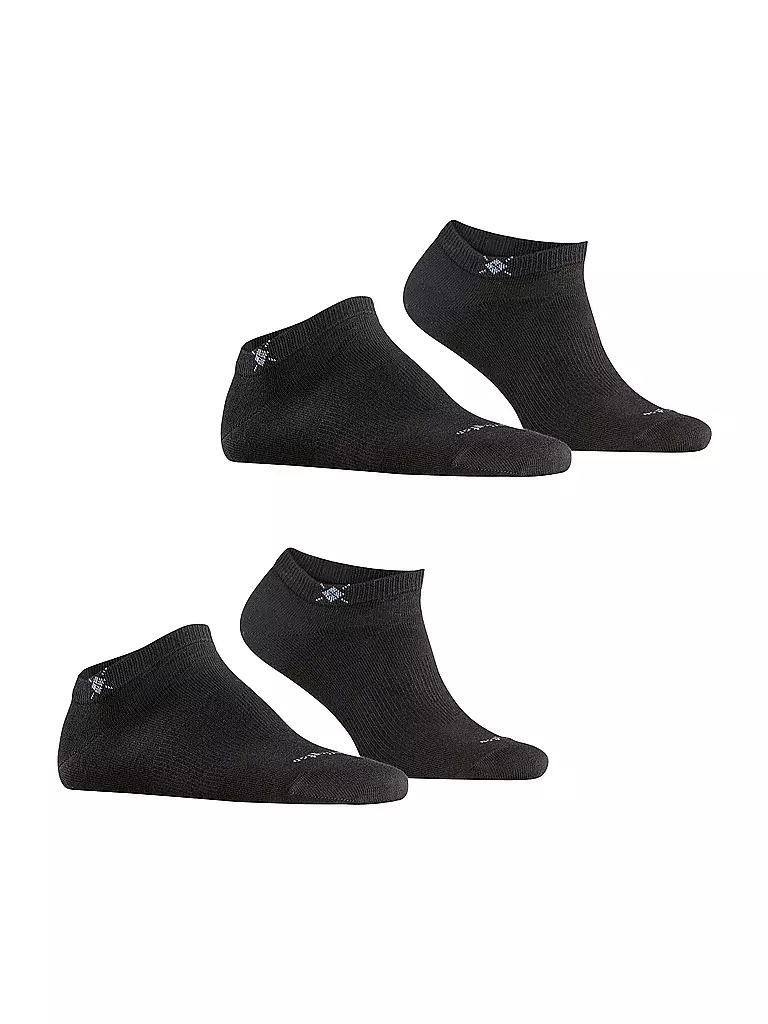 BURLINGTON | Calzini sneaker da uomo EVERYDAY, confezione da 2, 40-46, nero | 