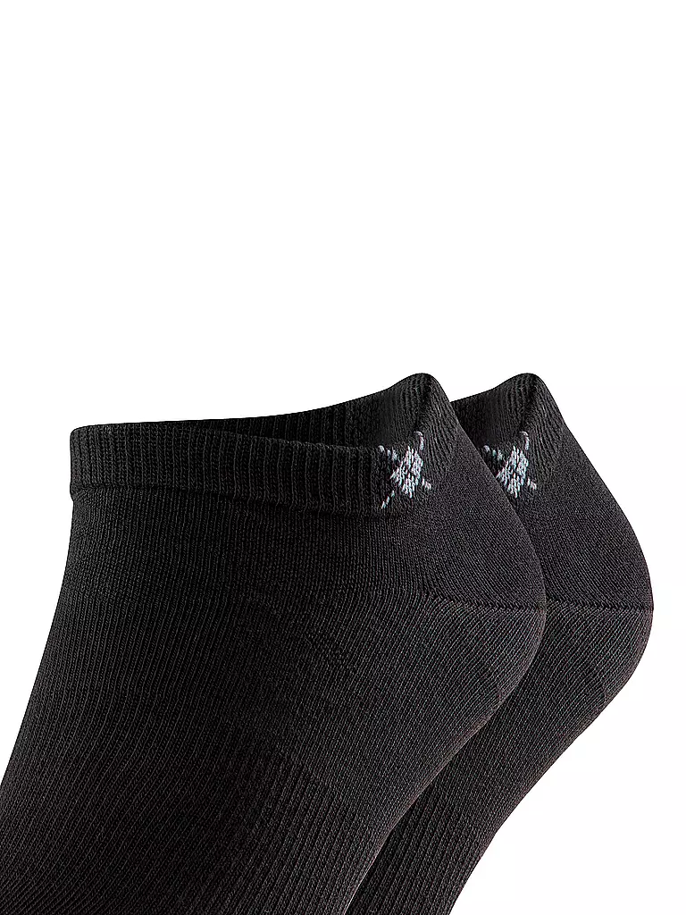 BURLINGTON | Calzini sneaker da uomo EVERYDAY, confezione da 2, 40-46, nero | 