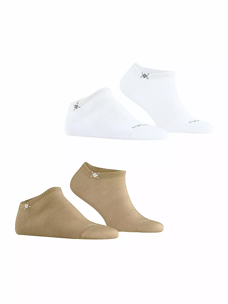 BURLINGTON | Calzini sneaker da uomo EVERYDAY, confezione da 2, 40-46 sesamo | 