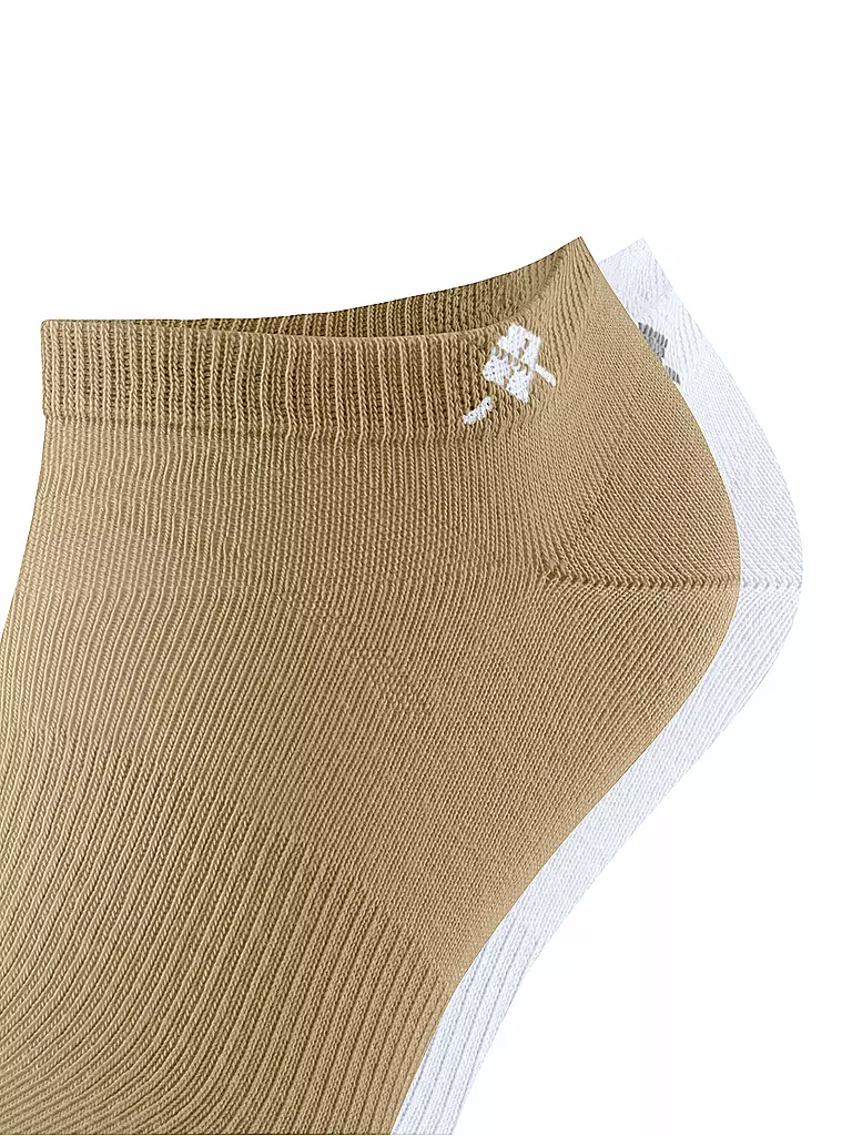 BURLINGTON | Calzini sneaker da uomo EVERYDAY, confezione da 2, 40-46 sesamo | 