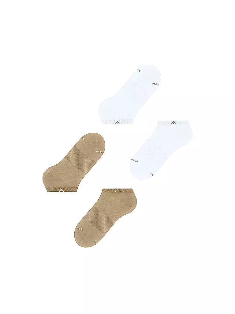 BURLINGTON | Calzini sneaker da uomo EVERYDAY, confezione da 2, 40-46 sesamo | 