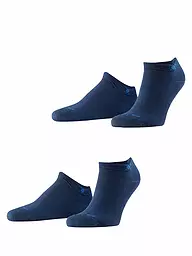 BURLINGTON | Calzini sneaker da uomo EVERYDAY, confezione da 2, 40-46, color sandstone | Blu