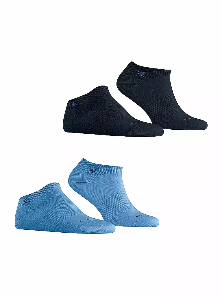 BURLINGTON | Calzini sneaker da uomo EVERYDAY, confezione da 2, taglia 40-46, marina | Blu