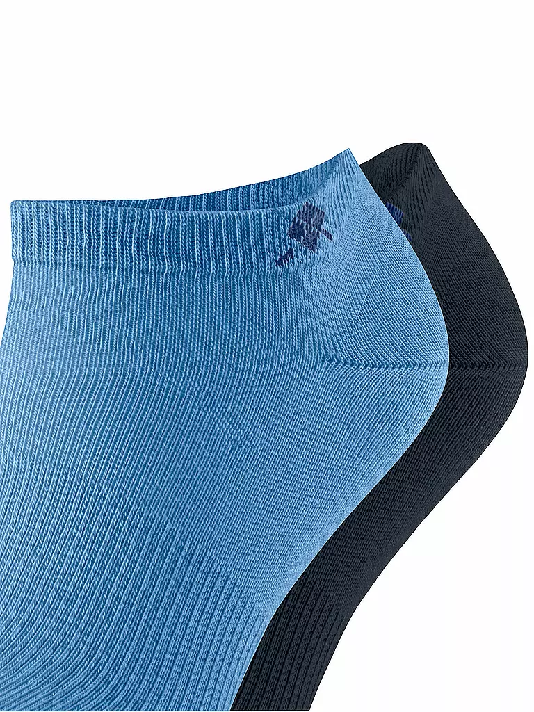 BURLINGTON | Calzini sneaker da uomo EVERYDAY, confezione da 2, taglia 40-46, marina | Blu