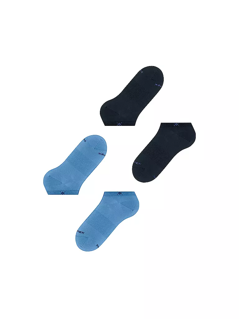 BURLINGTON | Calzini sneaker da uomo EVERYDAY, confezione da 2, taglia 40-46, marina | Blu
