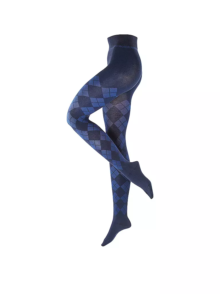 BURLINGTON | Collant in maglia ELEGANT ESSENCE blu navy | Blu scuro
