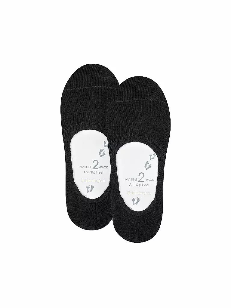 BURLINGTON | Damen Füsslinge EVERYDAY 2-er Pkg black | Nero