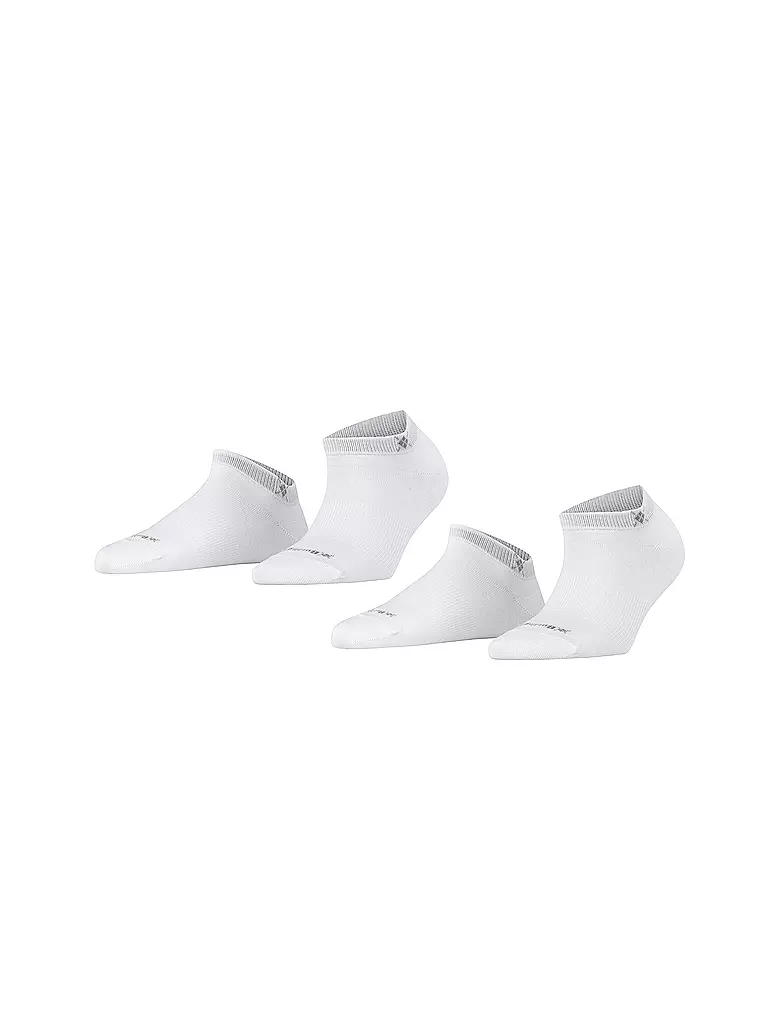 BURLINGTON | Damen Sneaker-Socken 2er Pkg. EVERYDAY 36-41 white | Bianco