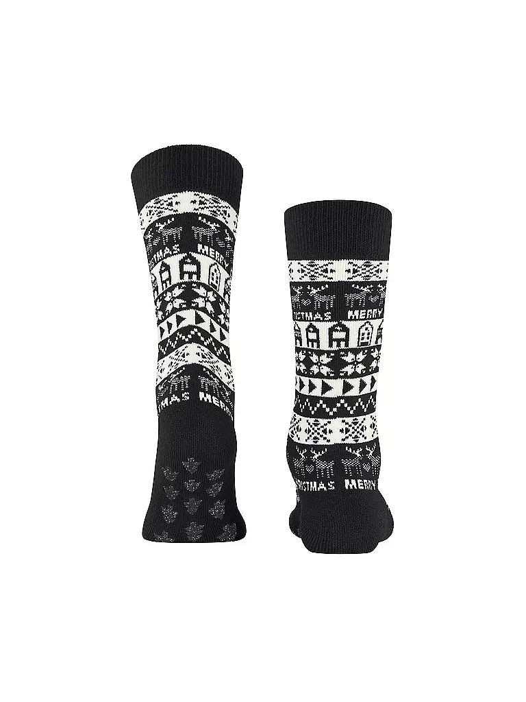 BURLINGTON | Damen Socken MERRY CHRISTMAS 36-41 black | Nero