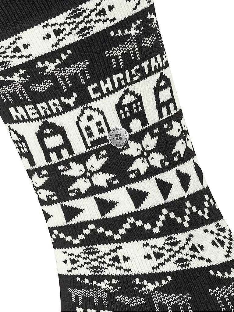 BURLINGTON | Damen Socken MERRY CHRISTMAS 36-41 black | Nero