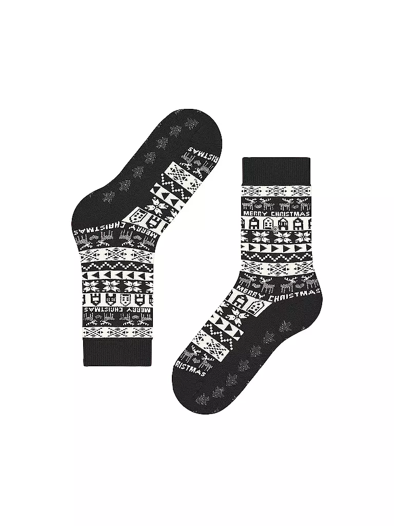 BURLINGTON | Damen Socken MERRY CHRISTMAS 36-41 black | Nero