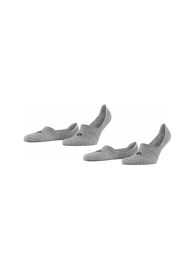 BURLINGTON | Füsslinge da uomo EVERYDAY, confezione da 2, grigio chiaro | Grigio chiaro
