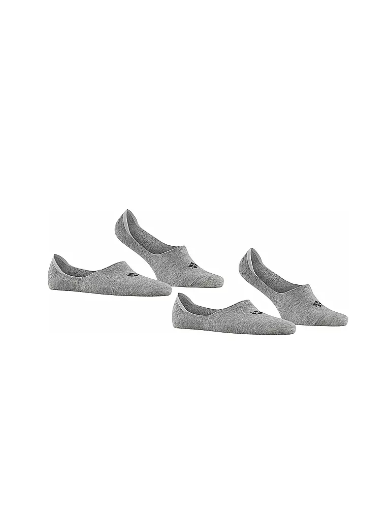 BURLINGTON | Füsslinge da uomo EVERYDAY, confezione da 2, grigio chiaro | 