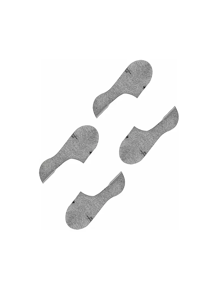 BURLINGTON | Füsslinge da uomo EVERYDAY, confezione da 2, grigio chiaro | 