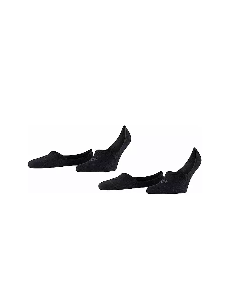BURLINGTON | Füsslinge da uomo EVERYDAY, confezione da 2, nero | Nero