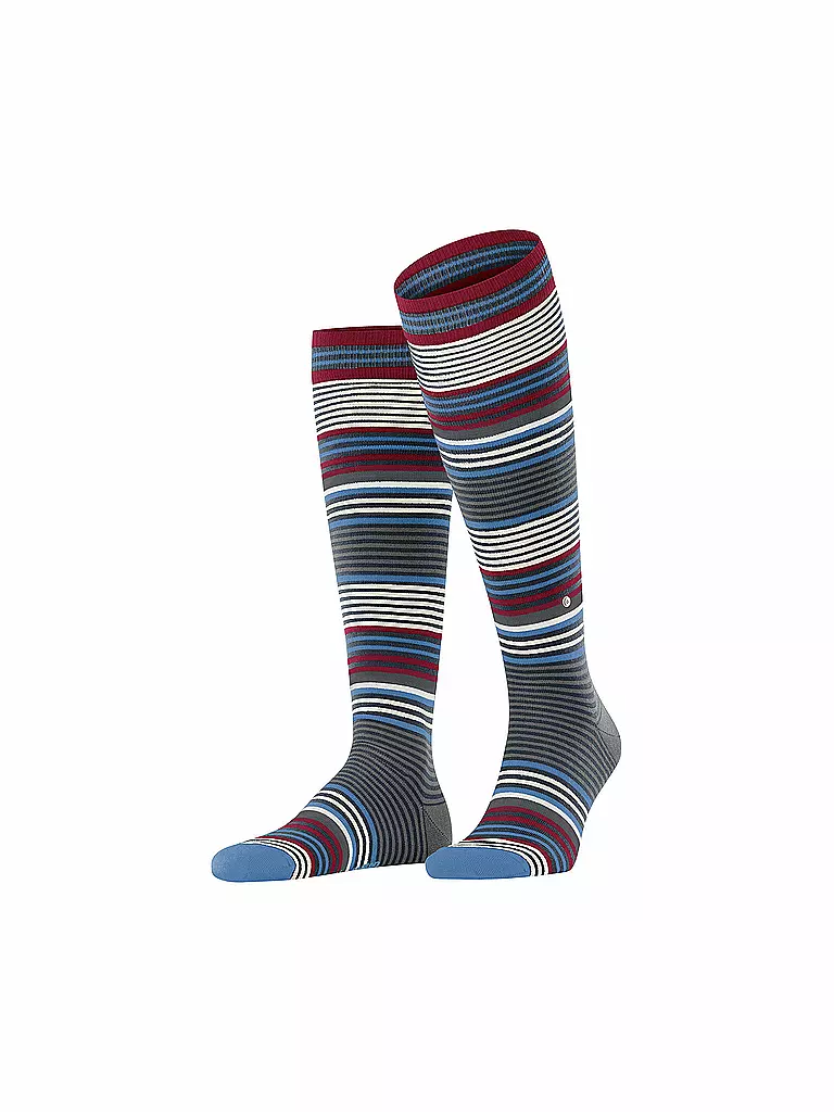 BURLINGTON | Herren Kniestrümpfe STRIPE 40-46 marine | Blu