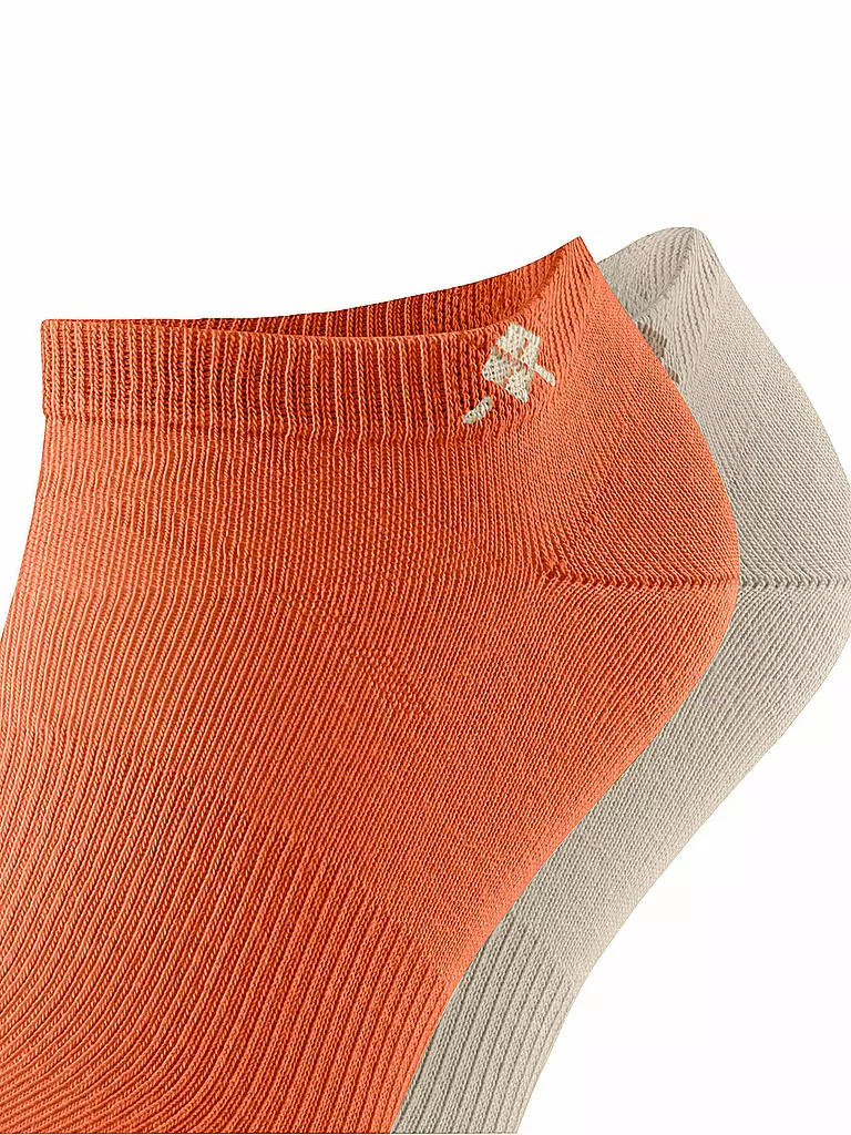 BURLINGTON | Herren Sneaker Socken EVERYDAY 2-er Pkg. 40-46 pumpkin | Arancione