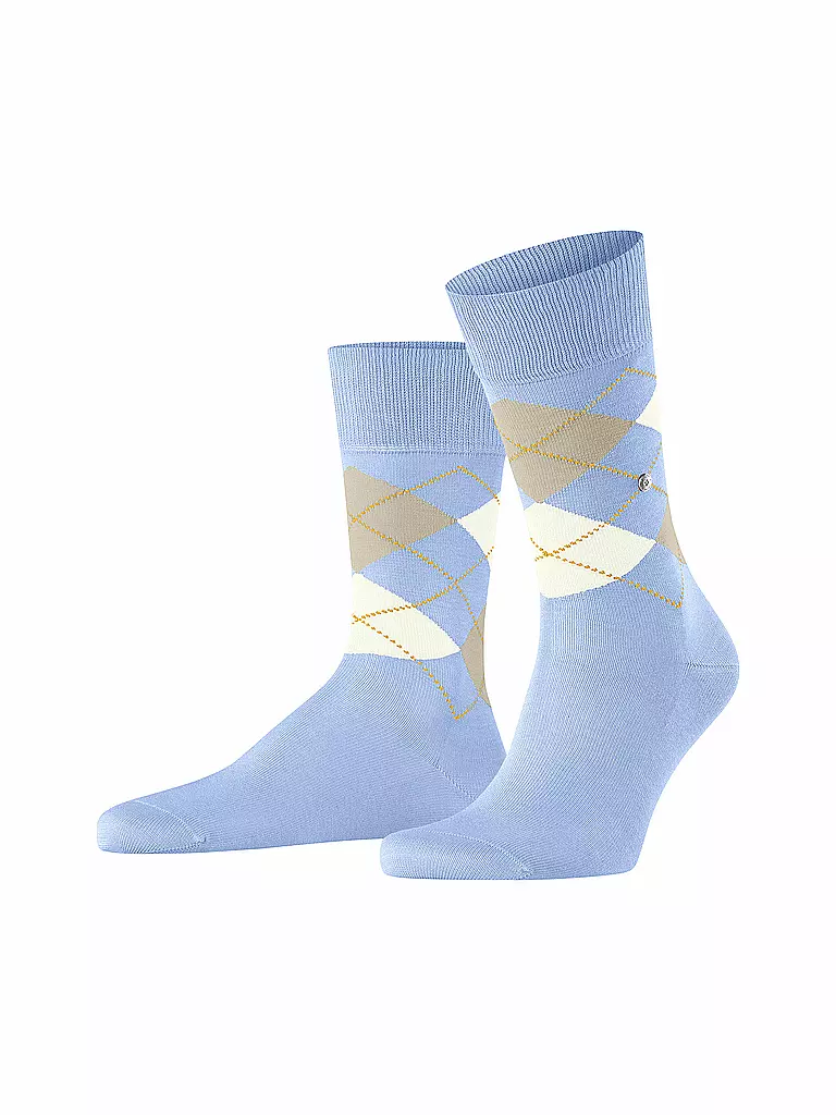 BURLINGTON | Herren Socken 40-46 MANCHESTER sky blue | Blu