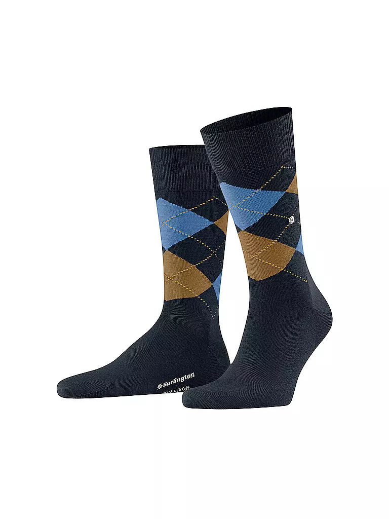 BURLINGTON | Herren Socken EDINBURGH 40-46 dark night | Blu scuro