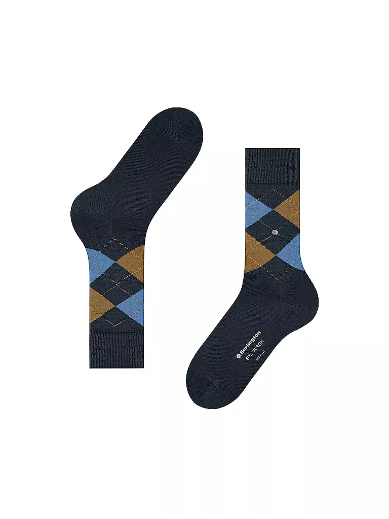 BURLINGTON | Herren Socken EDINBURGH 40-46 dark night | Blu scuro